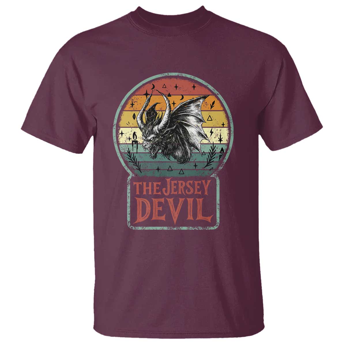 The Jersey Devil T Shirt Retro Vintage New Jersey Cryptid - Wonder Print Shop