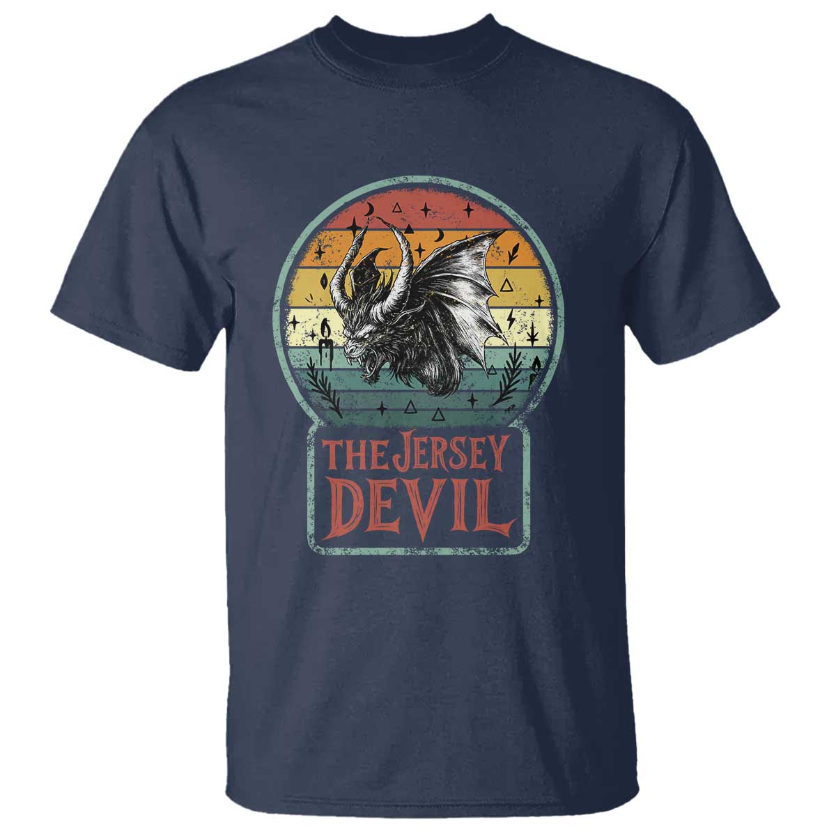 The Jersey Devil T Shirt Retro Vintage New Jersey Cryptid - Wonder Print Shop