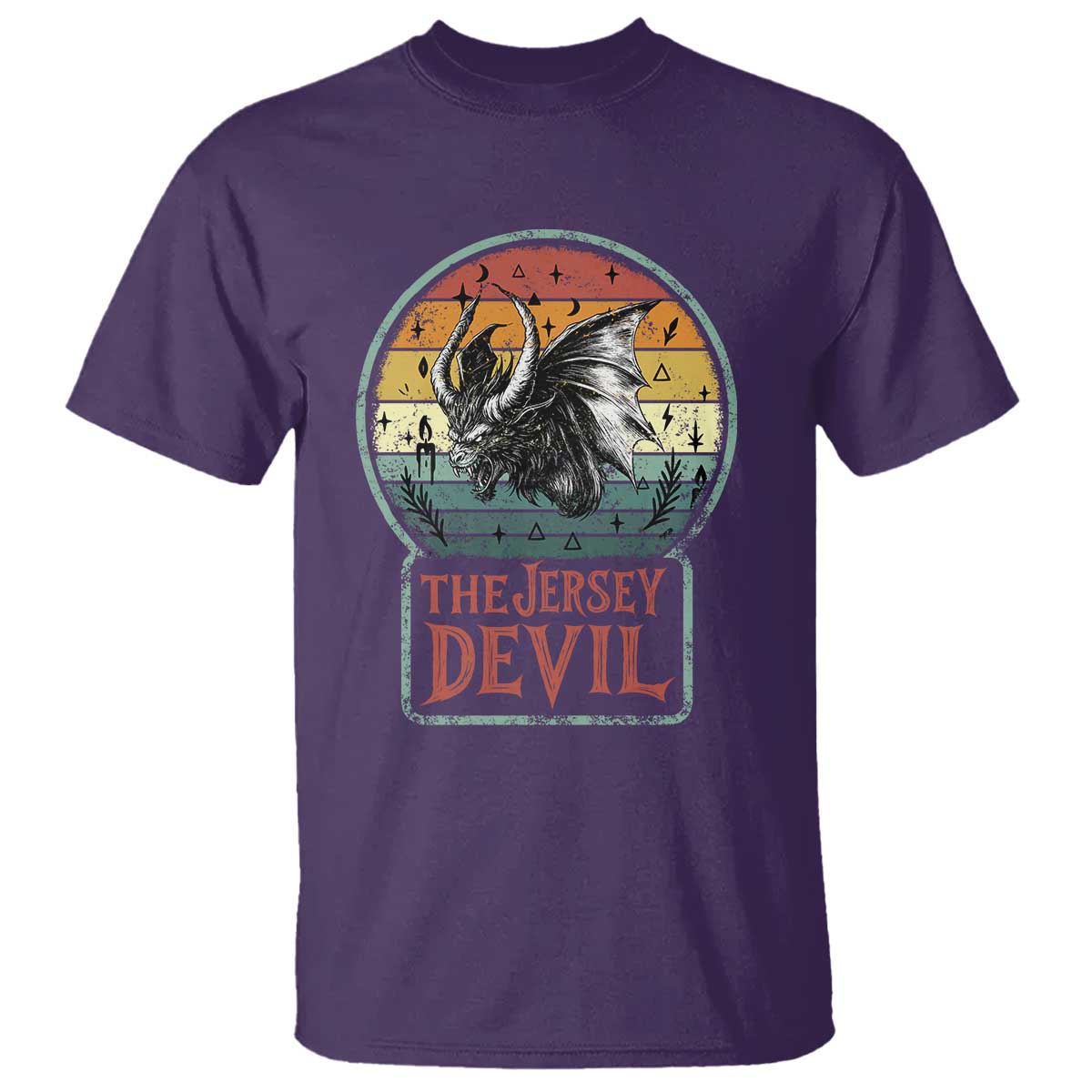 The Jersey Devil T Shirt Retro Vintage New Jersey Cryptid - Wonder Print Shop