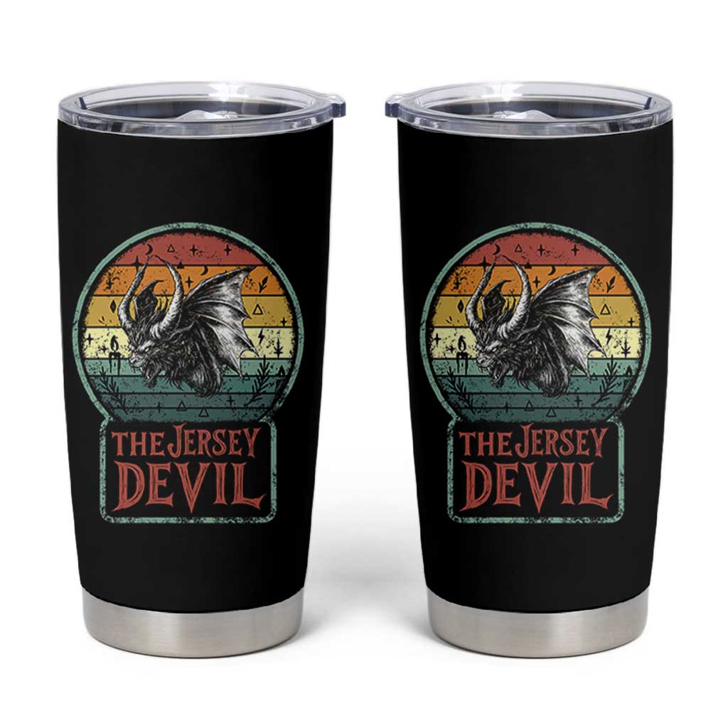 The Jersey Devil Tumbler Cup Retro Vintage New Jersey Cryptid