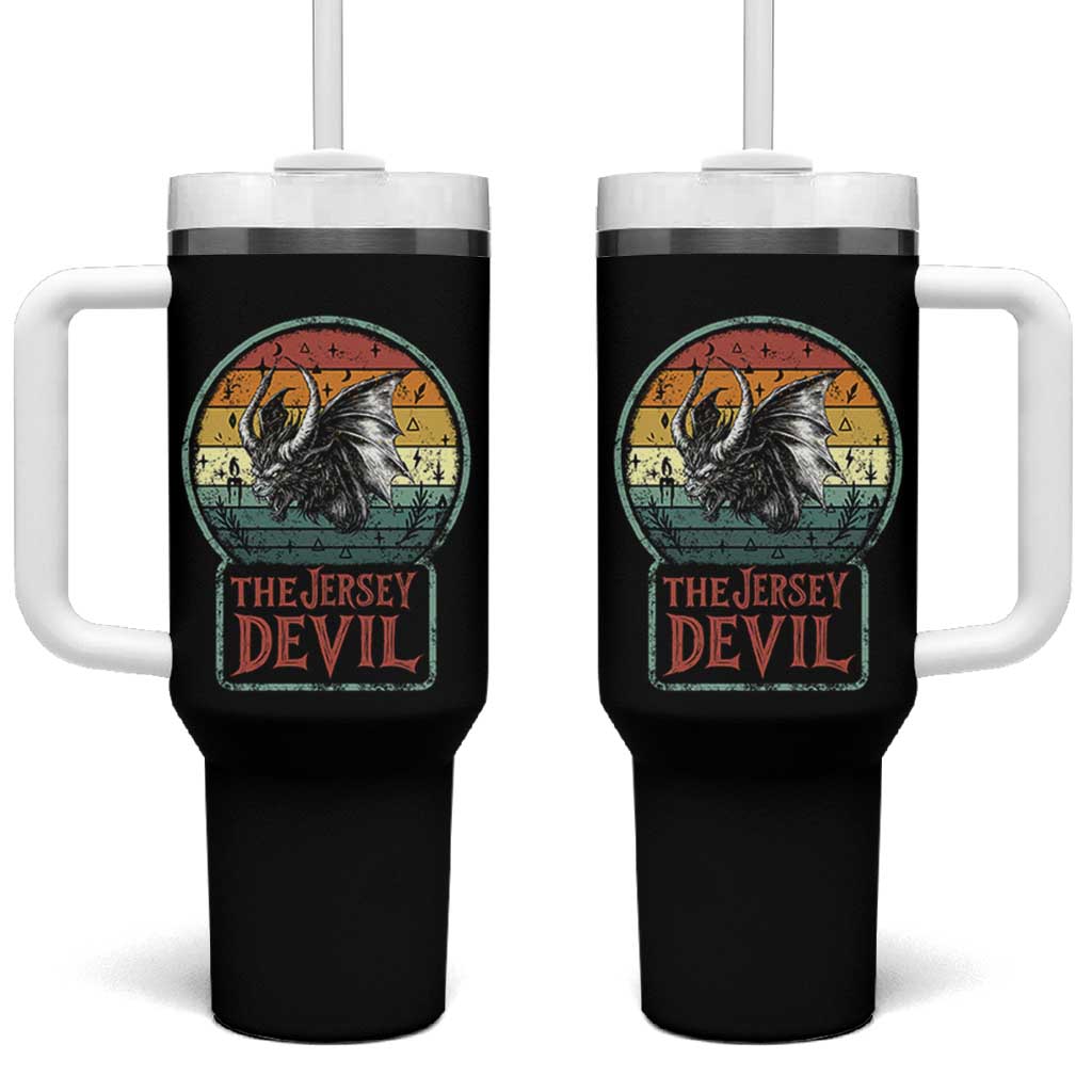The Jersey Devil Tumbler With Handle Retro Vintage New Jersey Cryptid