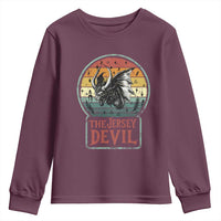 The Jersey Devil Youth Sweatshirt Retro Vintage New Jersey Cryptid - Wonder Print Shop
