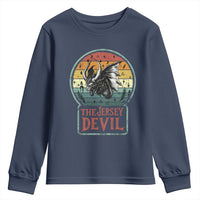 The Jersey Devil Youth Sweatshirt Retro Vintage New Jersey Cryptid - Wonder Print Shop