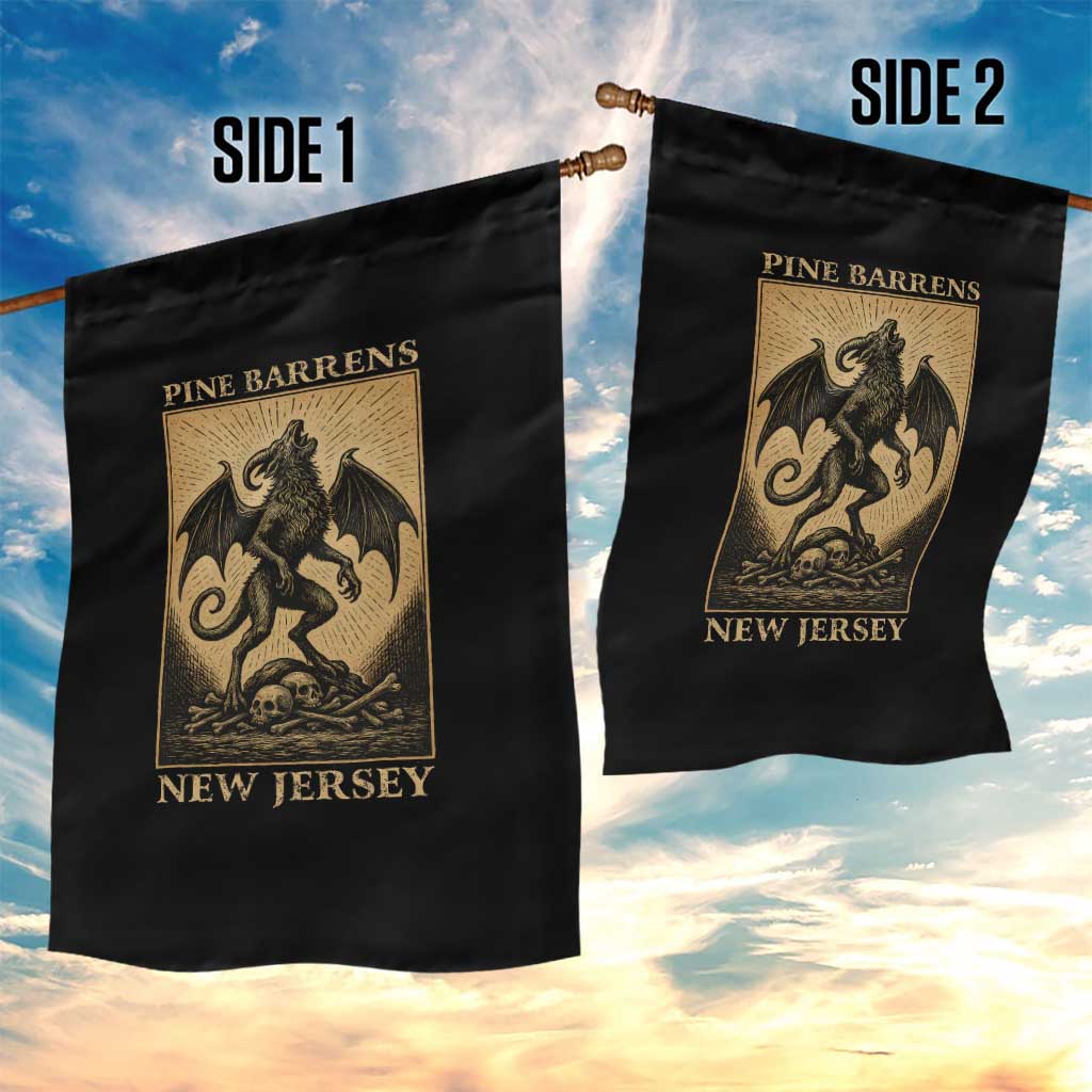 Jersey Devil Garden Flag Gothic Horror Gift Pine Barrens New Jersey - Wonder Print Shop