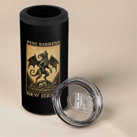 Jersey Devil 4 in 1 Can Cooler Tumbler Gothic Horror Gift Pine Barrens New Jersey