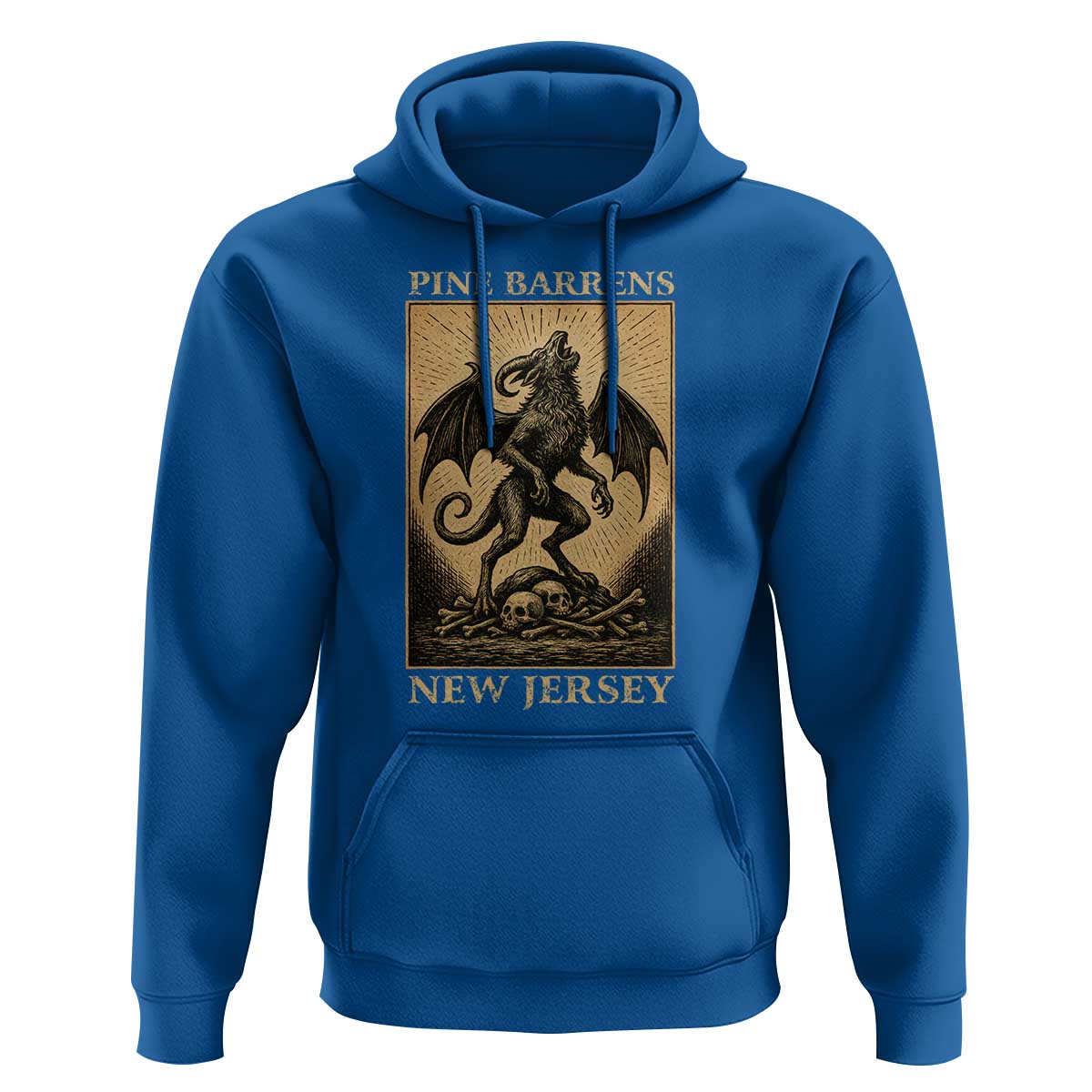 Jersey Devil Hoodie Gothic Horror Gift Pine Barrens New Jersey - Wonder Print Shop