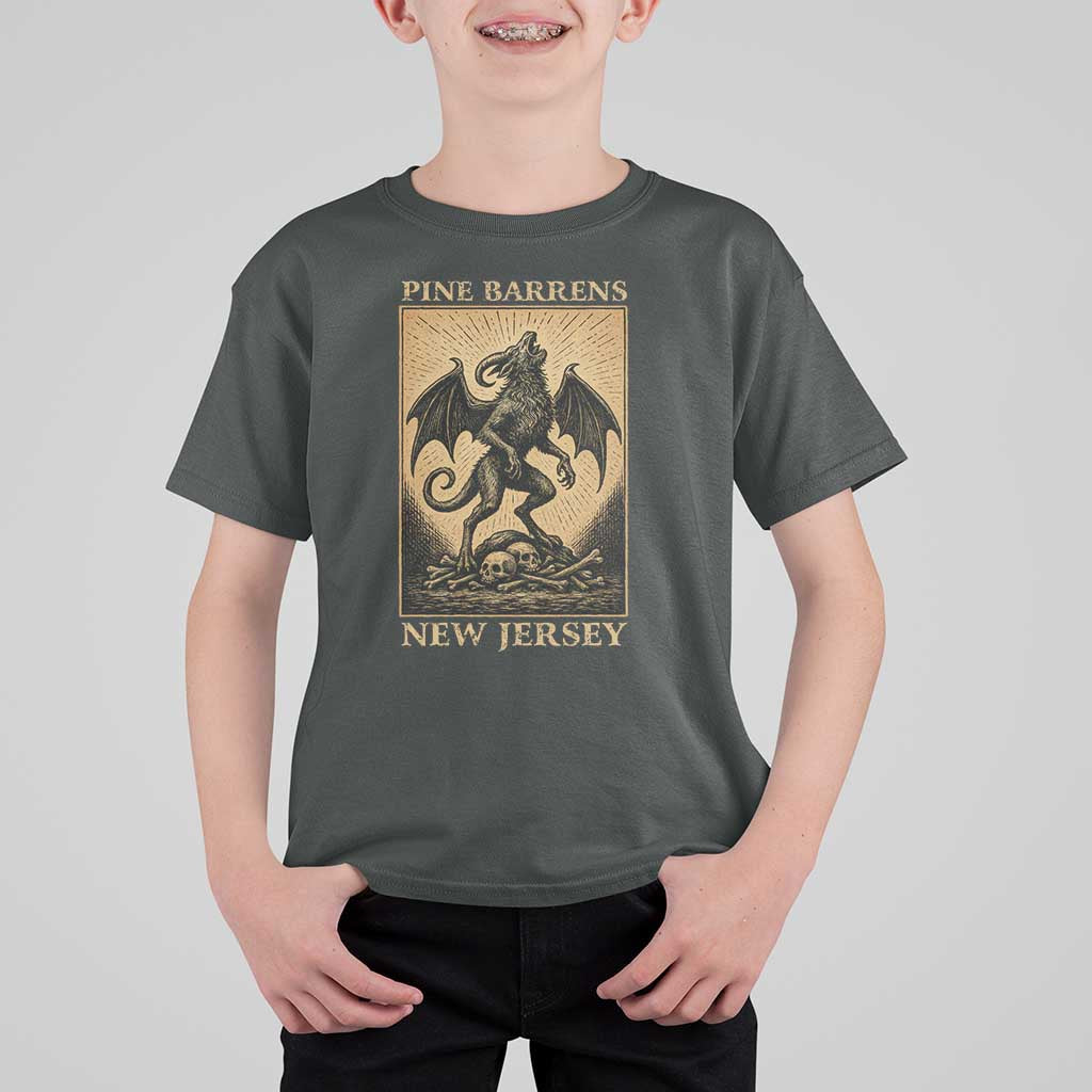 Jersey Devil T Shirt For Kid Gothic Horror Gift Pine Barrens New Jersey - Wonder Print Shop