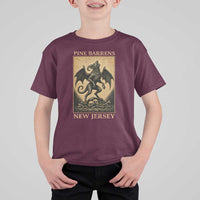 Jersey Devil T Shirt For Kid Gothic Horror Gift Pine Barrens New Jersey - Wonder Print Shop