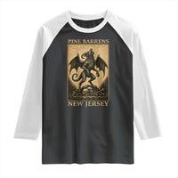 Jersey Devil Raglan Shirt Gothic Horror Gift Pine Barrens New Jersey - Wonder Print Shop