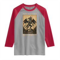 Jersey Devil Raglan Shirt Gothic Horror Gift Pine Barrens New Jersey - Wonder Print Shop
