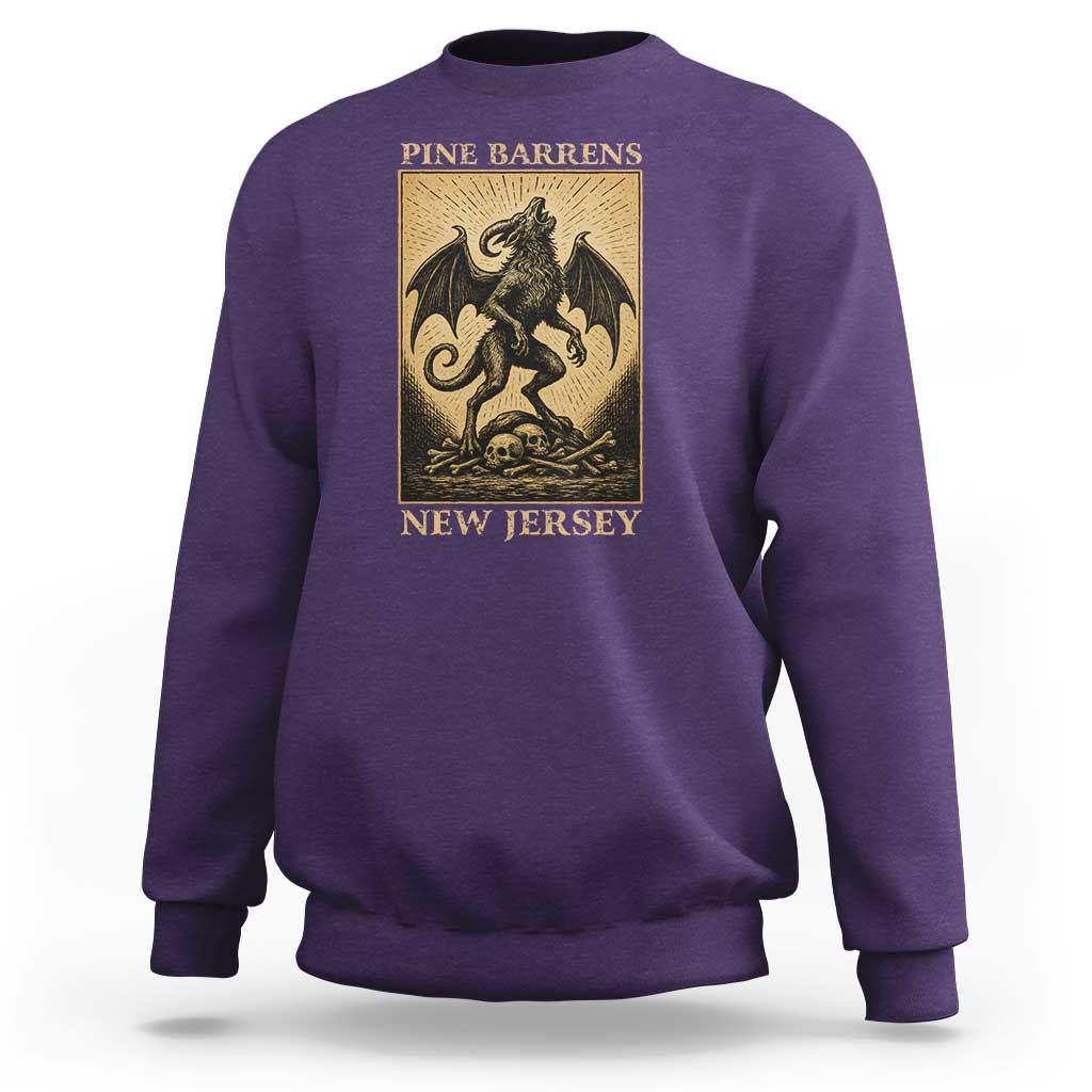 Jersey Devil Sweatshirt Gothic Horror Gift Pine Barrens New Jersey - Wonder Print Shop