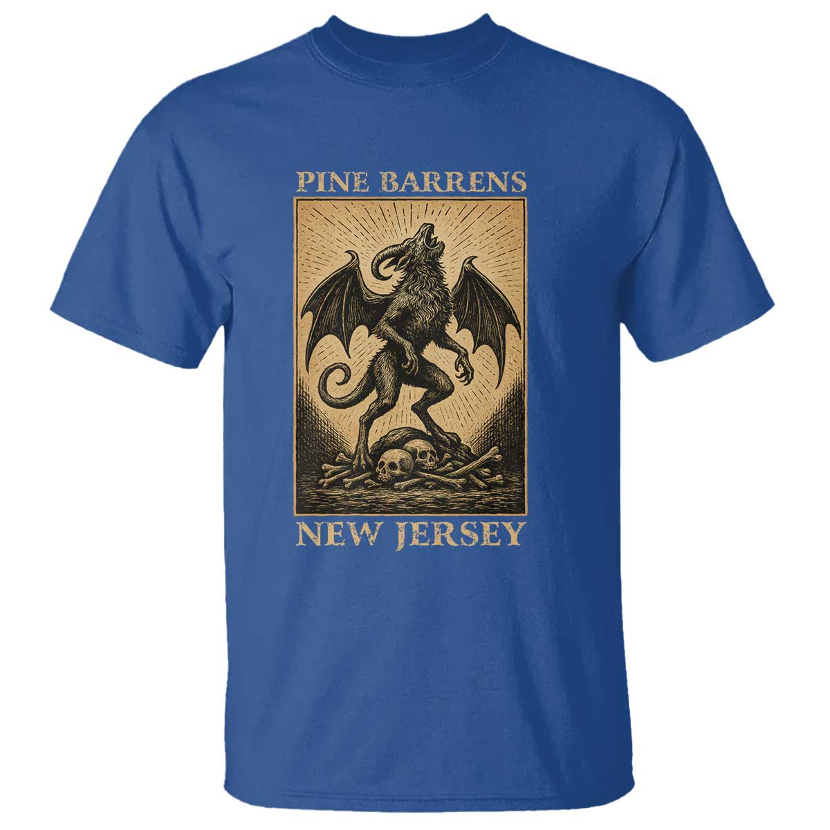 Jersey Devil T Shirt Gothic Horror Gift Pine Barrens New Jersey - Wonder Print Shop