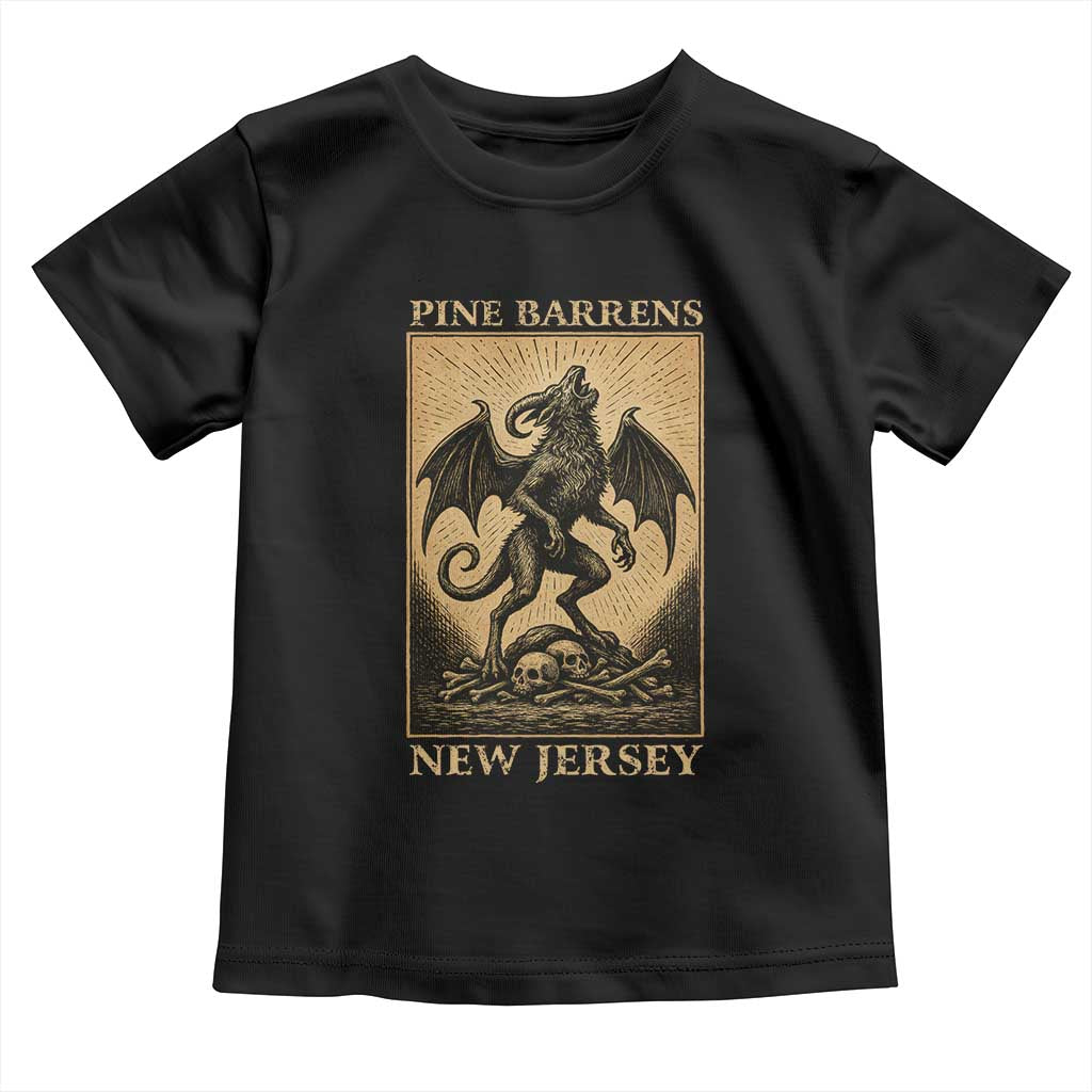 Jersey Devil Toddler T Shirt Gothic Horror Gift Pine Barrens New Jersey - Wonder Print Shop