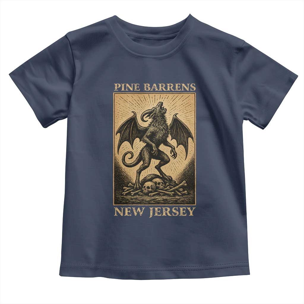 Jersey Devil Toddler T Shirt Gothic Horror Gift Pine Barrens New Jersey - Wonder Print Shop