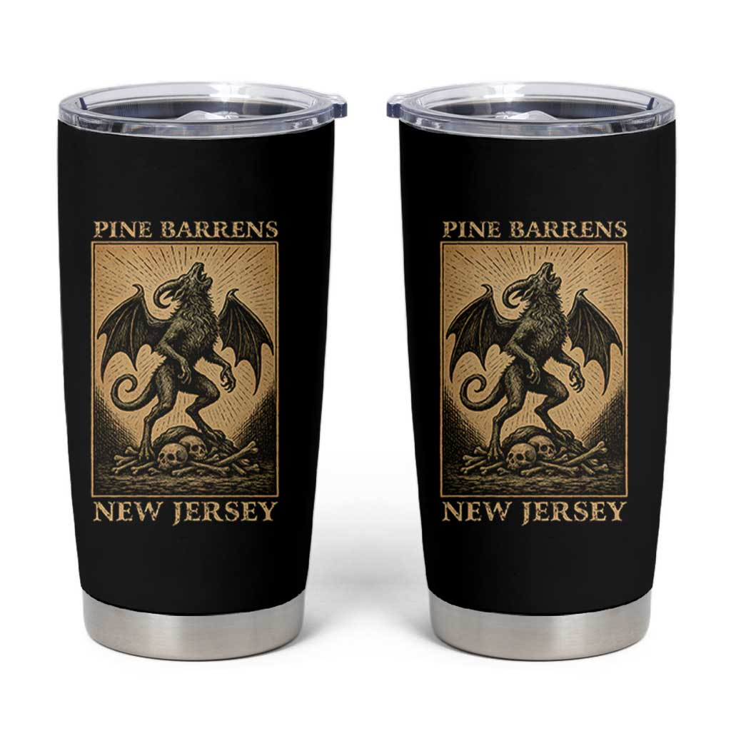 Jersey Devil Tumbler Cup Gothic Horror Gift Pine Barrens New Jersey