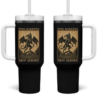 Jersey Devil Tumbler With Handle Gothic Horror Gift Pine Barrens New Jersey
