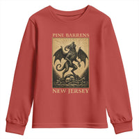 Jersey Devil Youth Sweatshirt Gothic Horror Gift Pine Barrens New Jersey - Wonder Print Shop