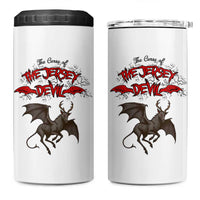 Jersey Devil 4 in 1 Can Cooler Tumbler The Curse Of The Cryptid Gothic Horror Gift