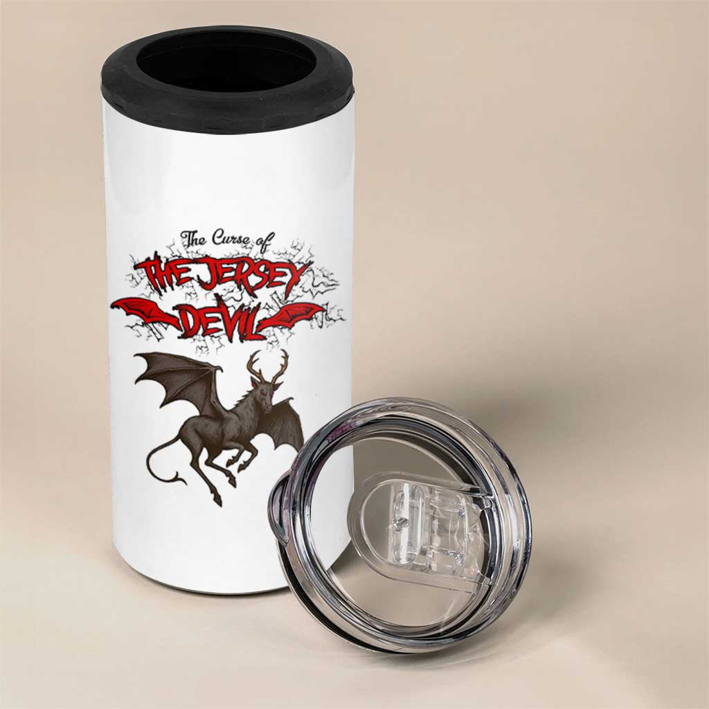Jersey Devil 4 in 1 Can Cooler Tumbler The Curse Of The Cryptid Gothic Horror Gift