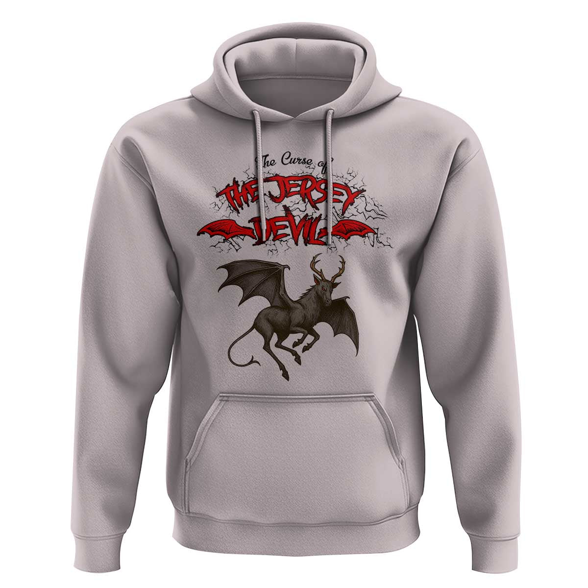 Jersey Devil Hoodie The Curse Of The Cryptid Gothic Horror Gift - Wonder Print Shop