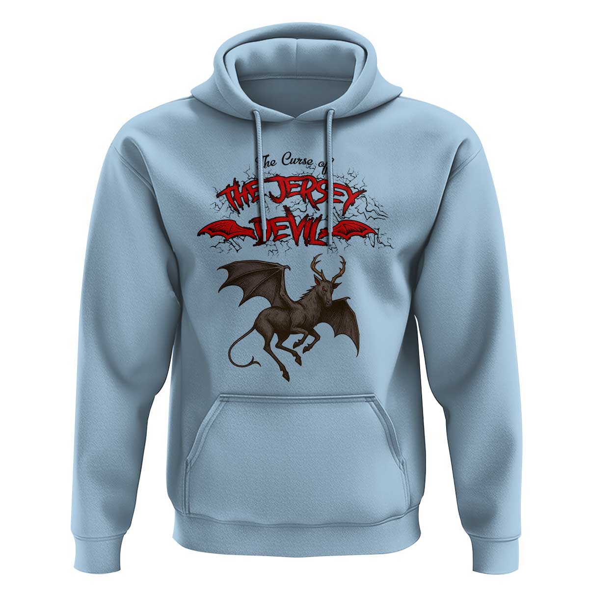 Jersey Devil Hoodie The Curse Of The Cryptid Gothic Horror Gift - Wonder Print Shop