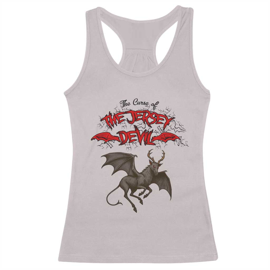 Jersey Devil Racerback Tank Top The Curse Of The Cryptid Gothic Horror Gift - Wonder Print Shop