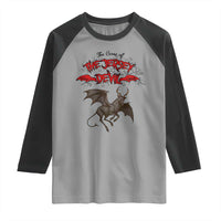 Jersey Devil Raglan Shirt The Curse Of The Cryptid Gothic Horror Gift - Wonder Print Shop