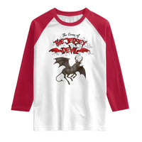 Jersey Devil Raglan Shirt The Curse Of The Cryptid Gothic Horror Gift - Wonder Print Shop
