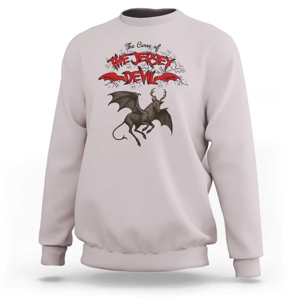 Jersey Devil Sweatshirt The Curse Of The Cryptid Gothic Horror Gift - Wonder Print Shop