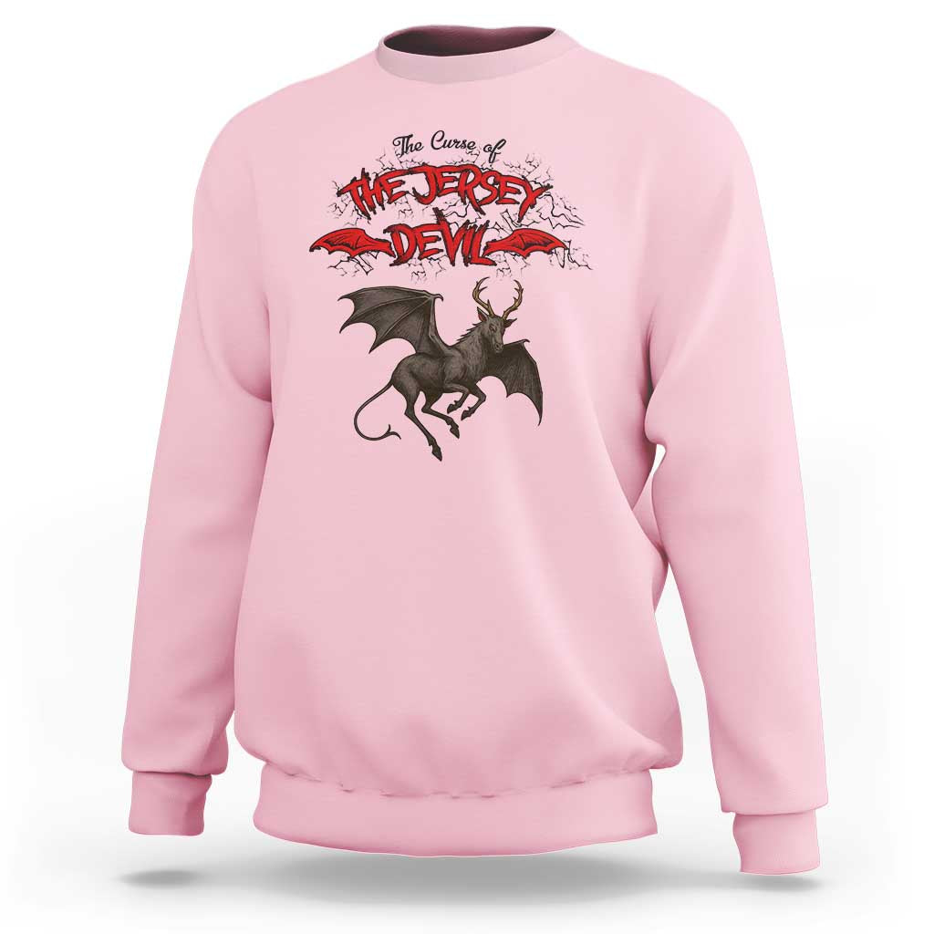 Jersey Devil Sweatshirt The Curse Of The Cryptid Gothic Horror Gift - Wonder Print Shop