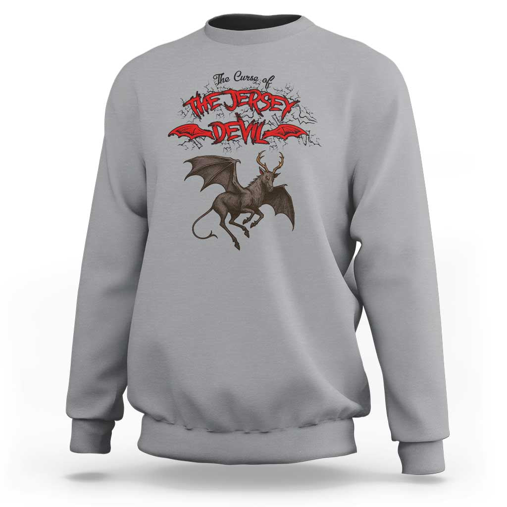 Jersey Devil Sweatshirt The Curse Of The Cryptid Gothic Horror Gift - Wonder Print Shop