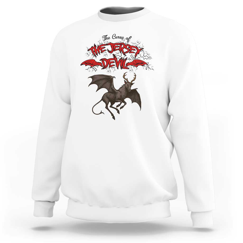 Jersey Devil Sweatshirt The Curse Of The Cryptid Gothic Horror Gift - Wonder Print Shop