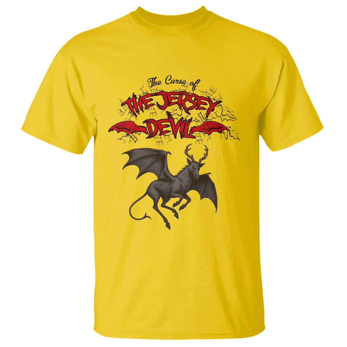 Jersey Devil T Shirt The Curse Of The Cryptid Gothic Horror Gift - Wonder Print Shop
