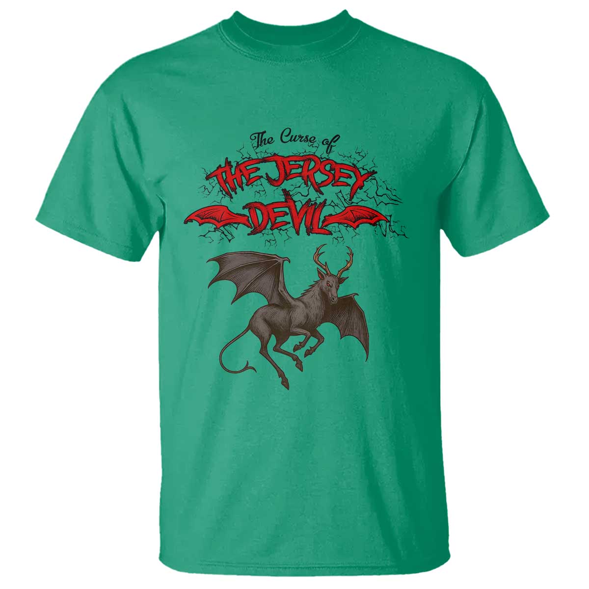 Jersey Devil T Shirt The Curse Of The Cryptid Gothic Horror Gift - Wonder Print Shop