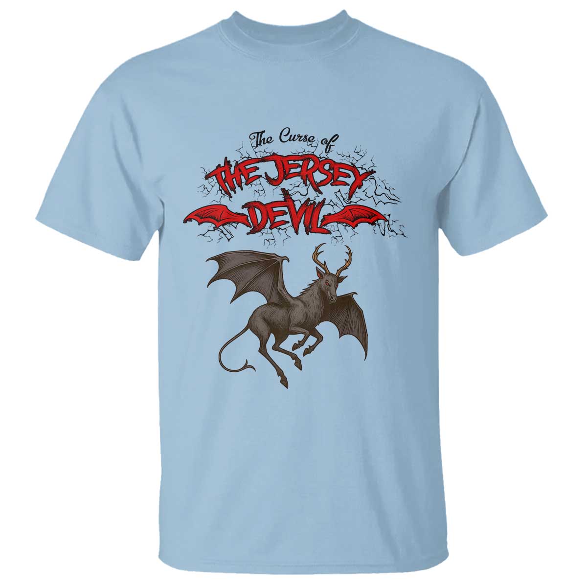 Jersey Devil T Shirt The Curse Of The Cryptid Gothic Horror Gift - Wonder Print Shop