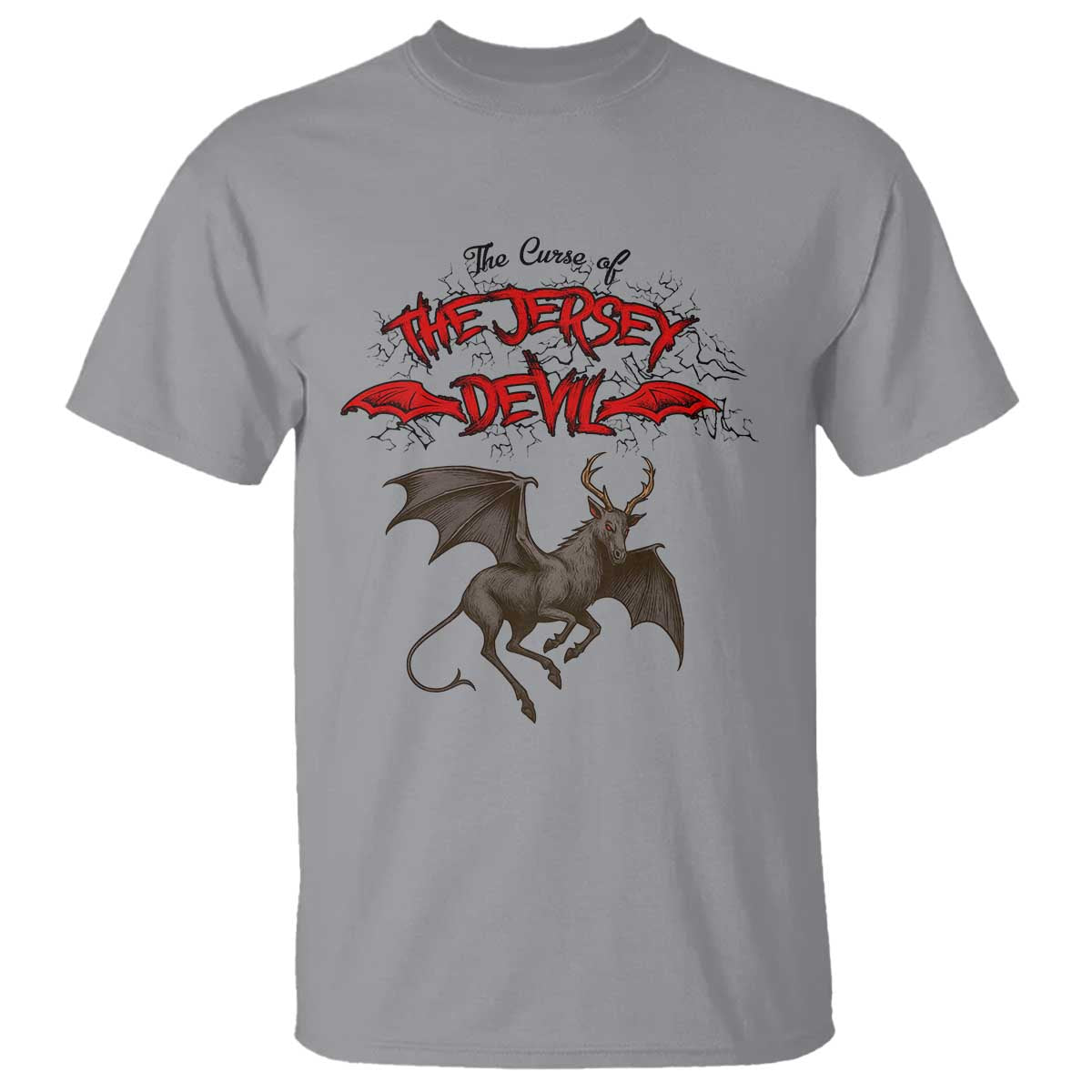 Jersey Devil T Shirt The Curse Of The Cryptid Gothic Horror Gift - Wonder Print Shop