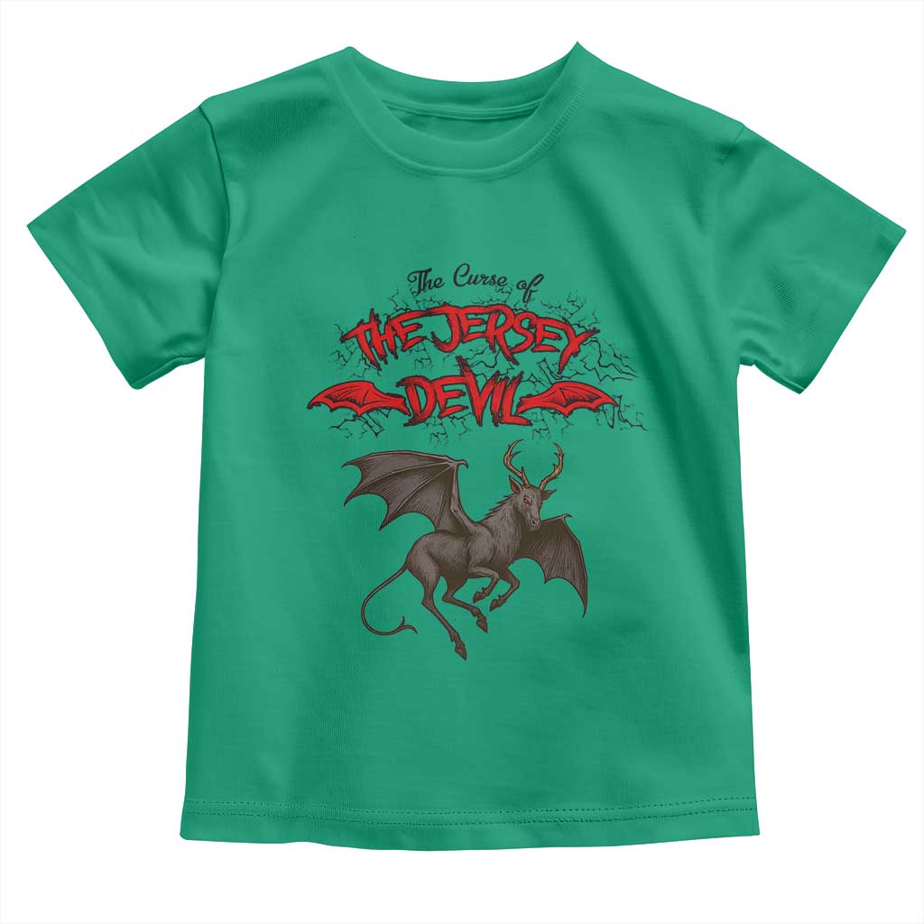 Jersey Devil Toddler T Shirt The Curse Of The Cryptid Gothic Horror Gift - Wonder Print Shop