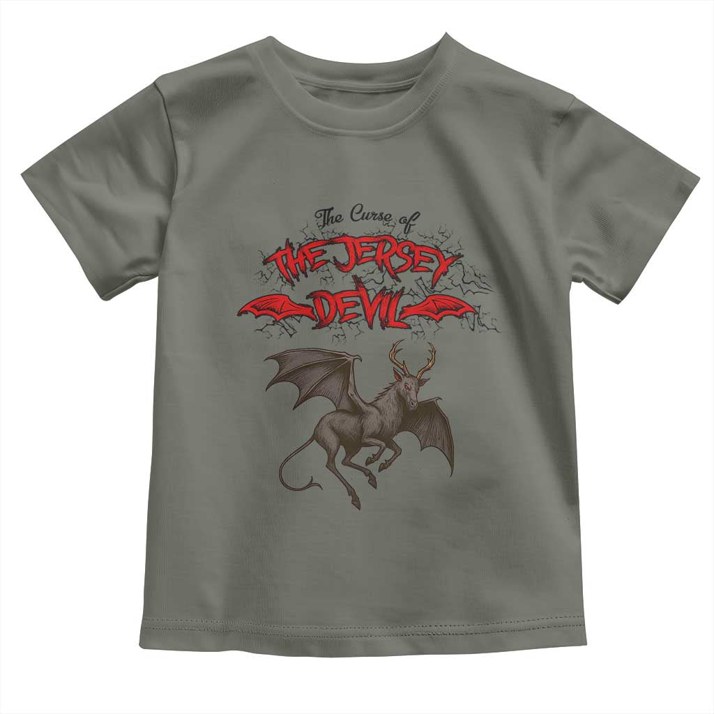 Jersey Devil Toddler T Shirt The Curse Of The Cryptid Gothic Horror Gift - Wonder Print Shop