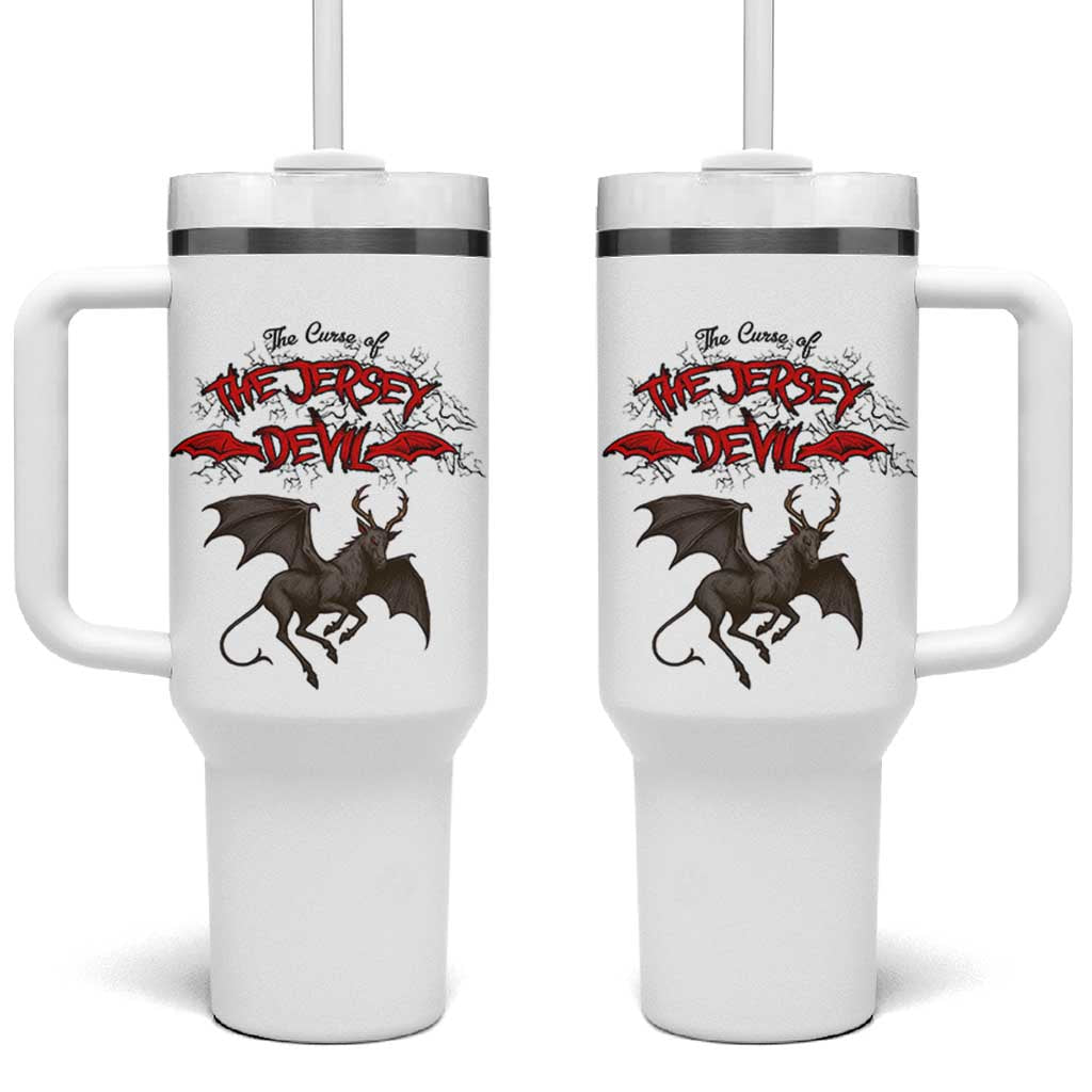 Jersey Devil Tumbler With Handle The Curse Of The Cryptid Gothic Horror Gift