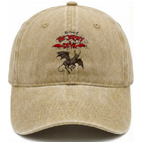 Jersey Devil Washed Cotton Baseball Cap The Curse Of The Cryptid Gothic Horror Gift
