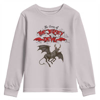 Jersey Devil Youth Sweatshirt The Curse Of The Cryptid Gothic Horror Gift - Wonder Print Shop