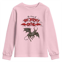 Jersey Devil Youth Sweatshirt The Curse Of The Cryptid Gothic Horror Gift - Wonder Print Shop