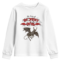 Jersey Devil Youth Sweatshirt The Curse Of The Cryptid Gothic Horror Gift - Wonder Print Shop