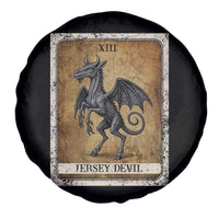 Jersey Devil Spare Tire Cover Horror Tarot Card Urban Legends Gift - Wonder Print Shop