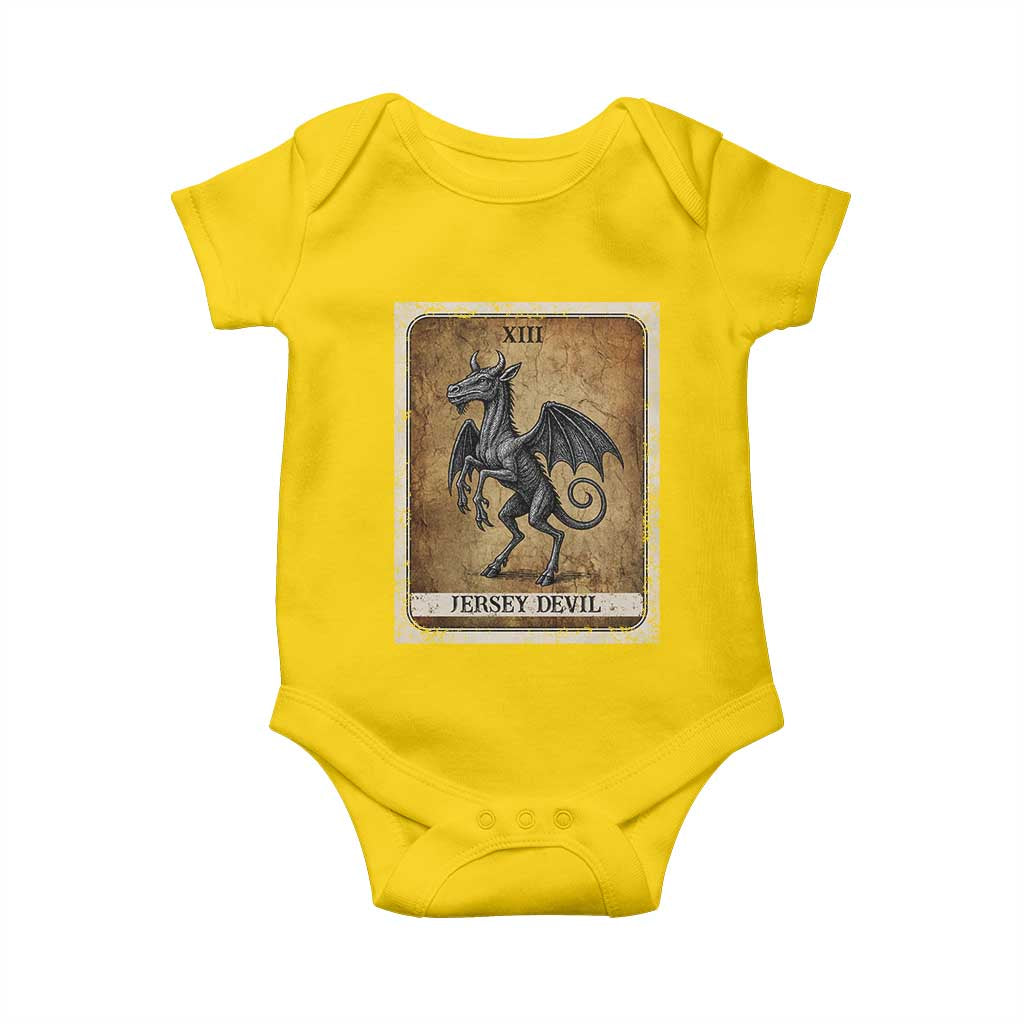 Jersey Devil Baby Onesie Horror Tarot Card Urban Legends Gift - Wonder Print Shop