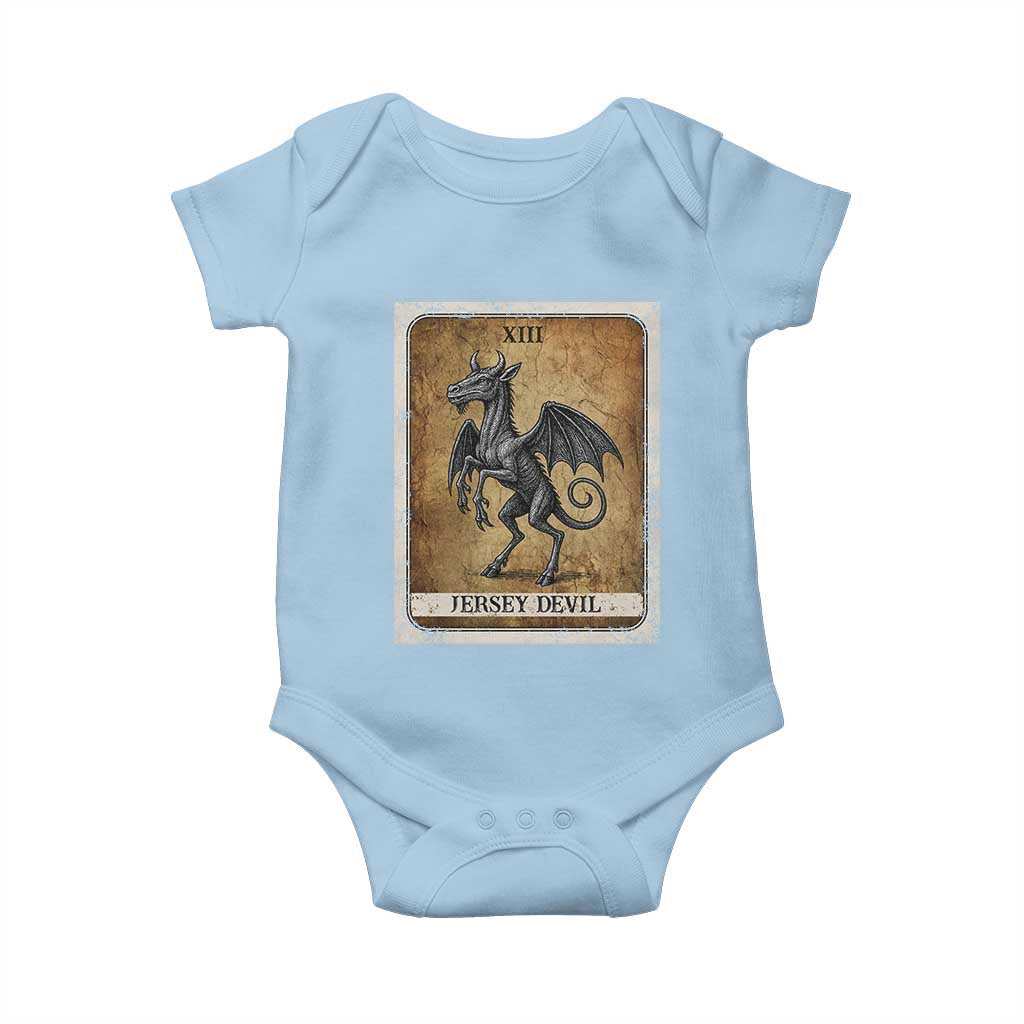 Jersey Devil Baby Onesie Horror Tarot Card Urban Legends Gift - Wonder Print Shop