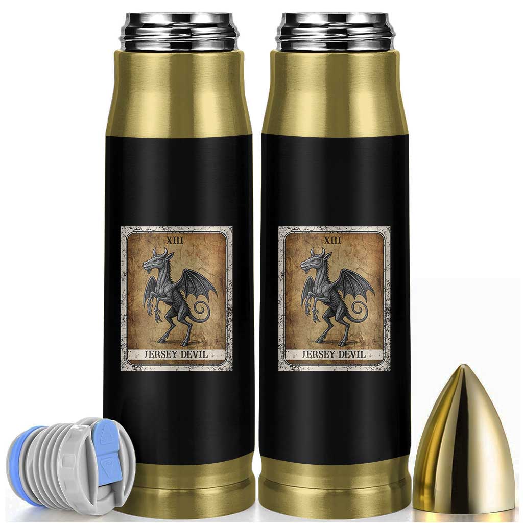 Jersey Devil Bullet Tumbler Horror Tarot Card Urban Legends Gift