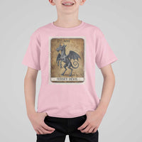 Jersey Devil T Shirt For Kid Horror Tarot Card Urban Legends Gift - Wonder Print Shop