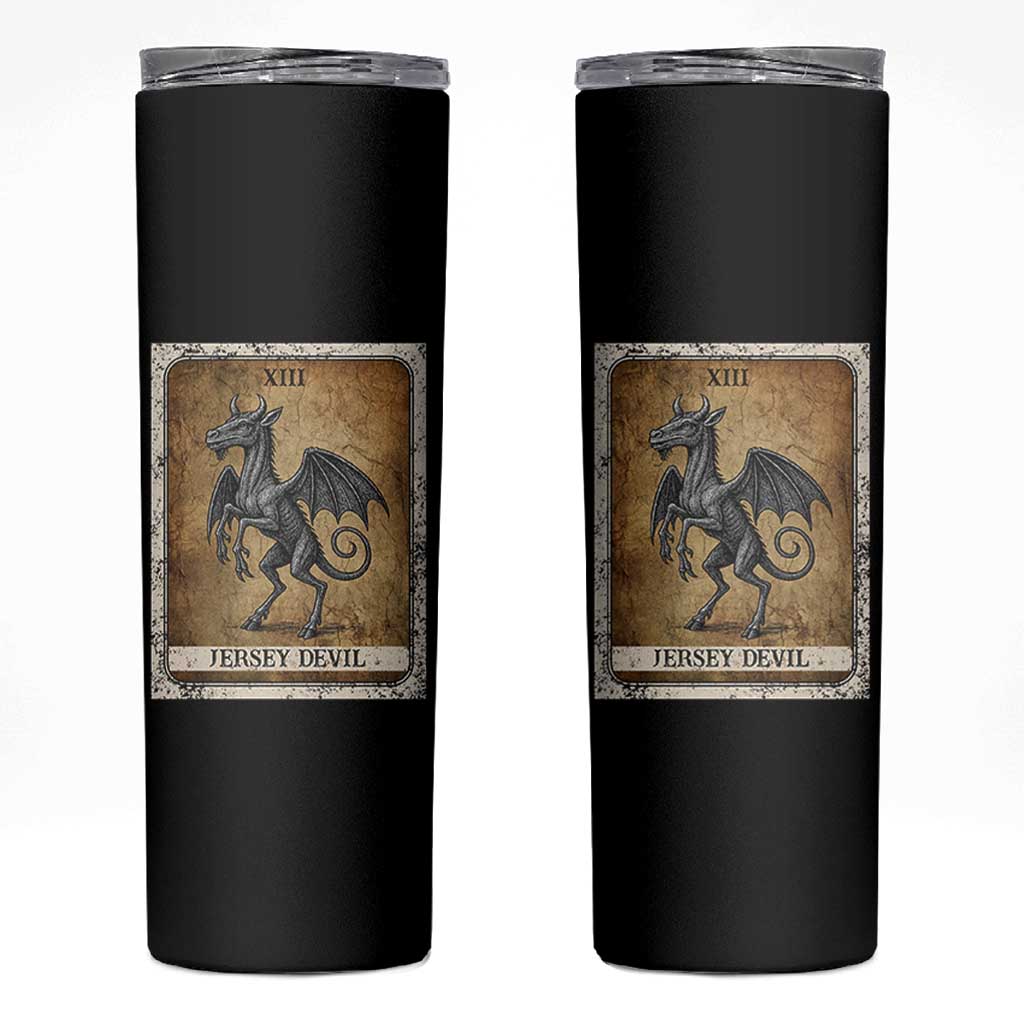 Jersey Devil Skinny Tumbler Horror Tarot Card Urban Legends Gift