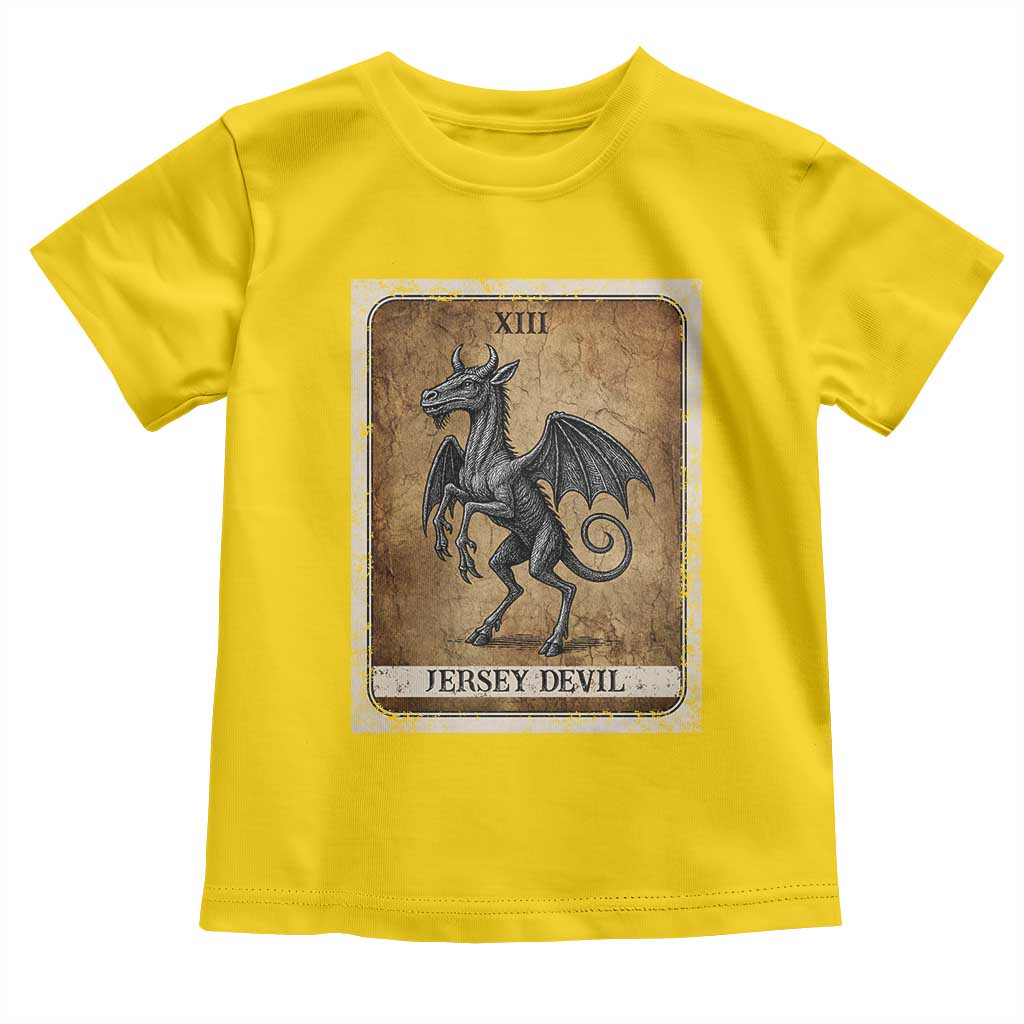 Jersey Devil Toddler T Shirt Horror Tarot Card Urban Legends Gift - Wonder Print Shop